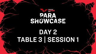 LIVE! | T3 | Day 2 | Singapore Smash PARA Showcase 2025 | Session 1