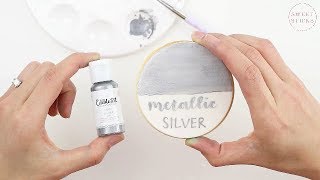 Edible Art Paint - Metallic Silver