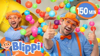 What Colours Will Blippi Discover? 🎨 Color Play \u0026 Fun Activities and Learning for Kids!