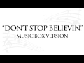 "DONT STOP BELIEVIN" BY JOURNEY - MUSIC BOX TRIBUTE