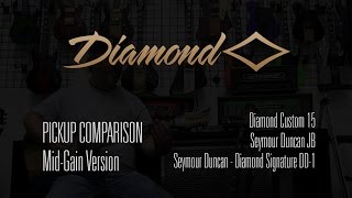 Seymour Duncan vs. Diamond Custom Pickup Shootout (Mid-Gain) Diamond Guitars Hailfire