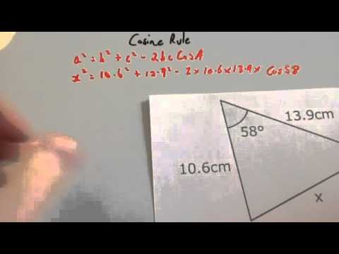 Cosine Rule - Corbettmaths - YouTube