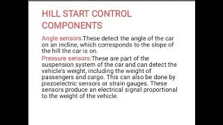 REPORT NO.7 HILL ASSIST CONTROL