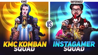 INSTA GAMER SQUAD VS KMC KOMBAN SQUAD 😱 താരനിരകൾ നേർക്കുനേർ 🥵 ചോരപ്പുഴ ഒഴുകിയ കളി 🔥