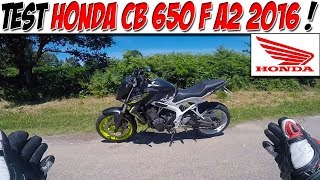 #Moto Vlog 136 : TEST HONDA CB650F A2 / Une Jolie Moto ! 😎