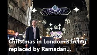 There is a very different approach to Christmas lights in London than towards those at Ramadan