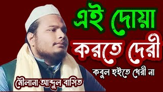 সাহেবজাদা ঠান্টু। Maulana Abdul Basit Saheb । Abdul Basit Saheb Waz 2024 । Saheb Jada Tantoo