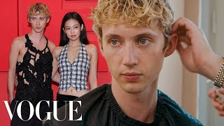 Troye Sivan Gets Ready for "The Idol" Premiere | Vogue