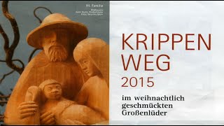 Krippenweg im weihnachtlich geschmückten Großenlüder 2015