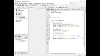 Pemrograman Java Pertemuan 2 : type data, variabel, operator, ASCII, Konversi