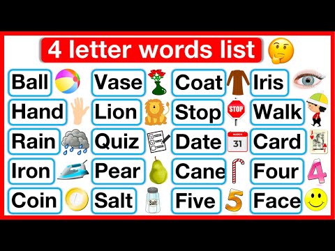 4 Letter Words List Phonics lesson 2 Reading Words Lesson Learn with examples