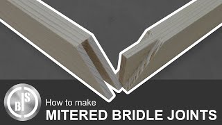 AWESOME principle to cut Mitered Bridle Joints without the need to measure