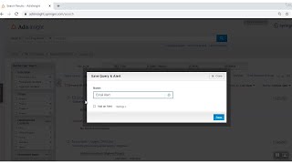AdisInsight: How to Save your Searches and create Email Alerts