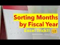 Sort Months by Fiscal Year in Excel