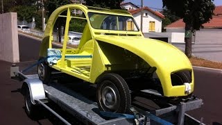 1977 Citroen 2cv4 Cedrat Yellow: if that's not an absolutely perfect restoration what is?