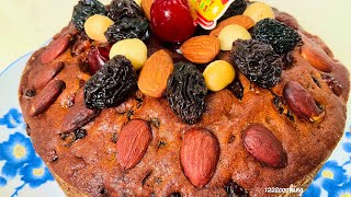 100% foolproof Christmas fruit cake recipe, no soaking of dried fruits required taste great!