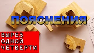 Пояснение выреза одной четверти фигуры. Пояснения и объяснения. Инженерная графика