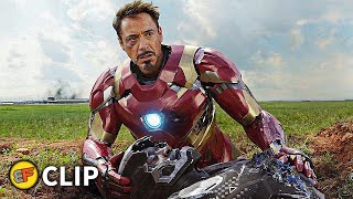 War Machine Falls - Airport Battle Part 4 | Captain America Civil War (2016) IMAX Movie Clip HD 4K