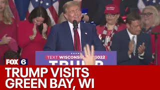 Former President Trump Wisconsin visit; targets border, crime | FOX6 News Milwaukee