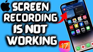 Fixed ✅ Screen recoding not working on iPhone 2023 (iOS 17) |How to screen record on iPhone iOS 17