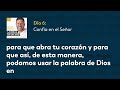 día 6 confía en el señor — la biblia en un año con fray sergio serrano op