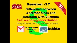 #17 Session -17#Core Java || FullStack #course #java #Difference #between# Abstract&#Interface#