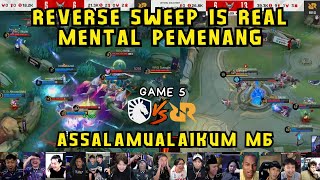 REVERSE SWEEP IS REAL | REACTION STREAMER LIQUID ID VS RRQ HOSHI | GAME 5