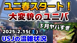 【USJユニ春スタートで注意点‼︎】ライブ×貸切ナイトでニンテンドーの難易度爆上がりです...3月からウィキッドもスタート⁉︎2025年2月15日土曜日、ユニバーサルスタジオジャパンの混雑状況