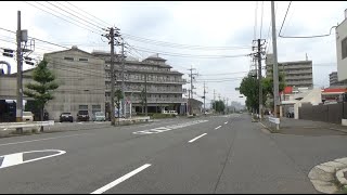 出島1丁目12番交差点　（広島市南区　2021年7月）