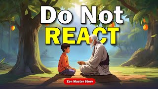 The Power of Not Reacting  | The Best Reaction Is NO Reaction | Zen Master Story |