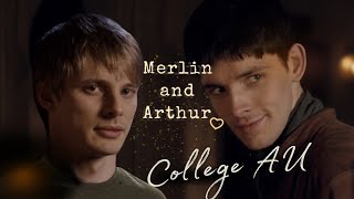 Pierre -Merlin and Arthur (College AU)