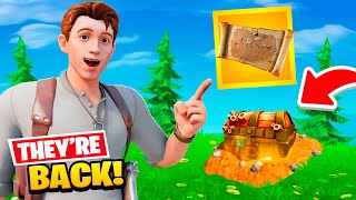 *NEW* NATHAN DRAKE'S Treasure Map ITEM! (Fortnite Chapter 3)