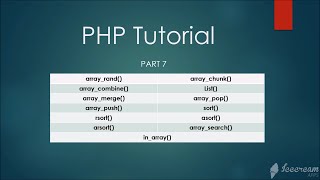 Array Function (PHP) :- courseclasses.com