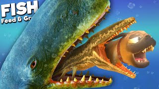 PREHISTORIC PROGNATHODON vs ANCIENT DEADLY WHALE! | Feed and Grow Fish