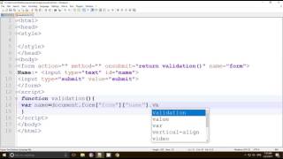 onsubmit event in javascript