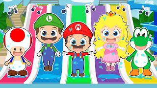 CINCO BEBES 🎮 Super Mario Bros 🎵 Canciones para niños