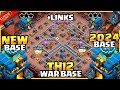 (TOP 10) BEST TH12 WAR BASE + LINKS 2024 || TH12 TROPHY PUSHING BASE || TH12 LAYOUT CLASH OF CLANS