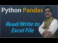 Python Pandas Tutorials 9 Read/Write Excel File, Working with Excel Files, read_excel(), to_excel()