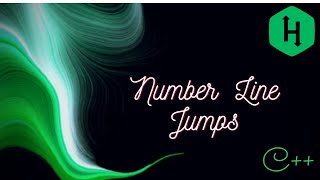 Number Line Jumps HackerRank Solution
