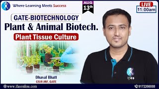 Plant & Animal Biotechnology: Plant Tissue Culture