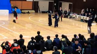 【H30都下剣道大会】男子個人決勝 亀野選手（帝京大学）対稲垣選手（武蔵野大学）