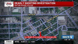 Police investigate deadly shooting on Blackberry Street in Baton Rouge