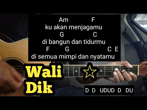 Kunci Gitar Dik - Wali ( Tutorial Untuk Pemula ) By DE Kunta - YouTube