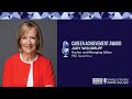 2022 Freedom of the Press Award Winner Judy Woodruff