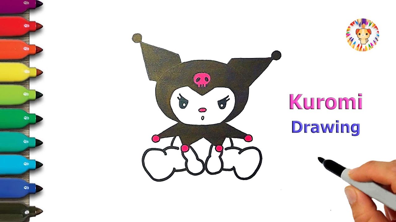 How To Draw Kuromi 🖤 Kuromi Drawing Easy Step By Step | Onegai My ...