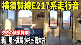 【E217系デビュー時武蔵小杉は通過だった】横須賀線E217系走行音 新川崎～武蔵小杉～西大井