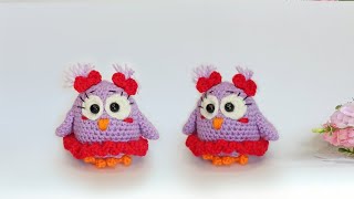 Idea for income🌸How to crochet a little Owl Ballerina🌸Amigurumi bird🌸