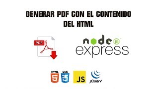 HTML to PDF - Nodejs/Express