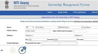 NITI AAYOG INTERNSHIP Apply Every Month|Application Process|Good Opportunity for students|Explained