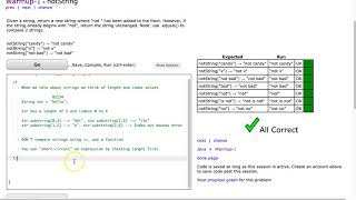 Codingbat - notString (Java)